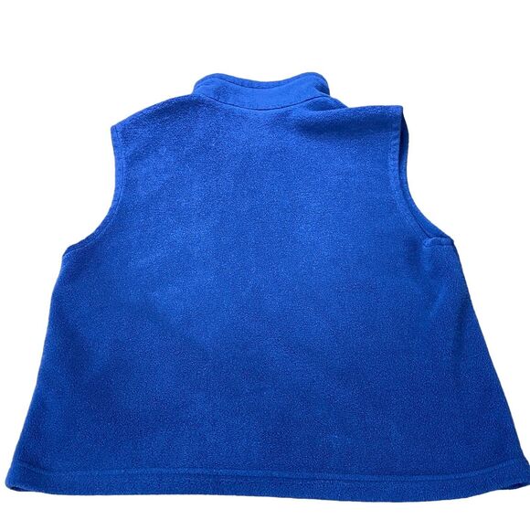 Columbia Vest Men's Medium Blue Fleece Polyester Logo Sleeveless Full Zipper - Picture 8 of 9